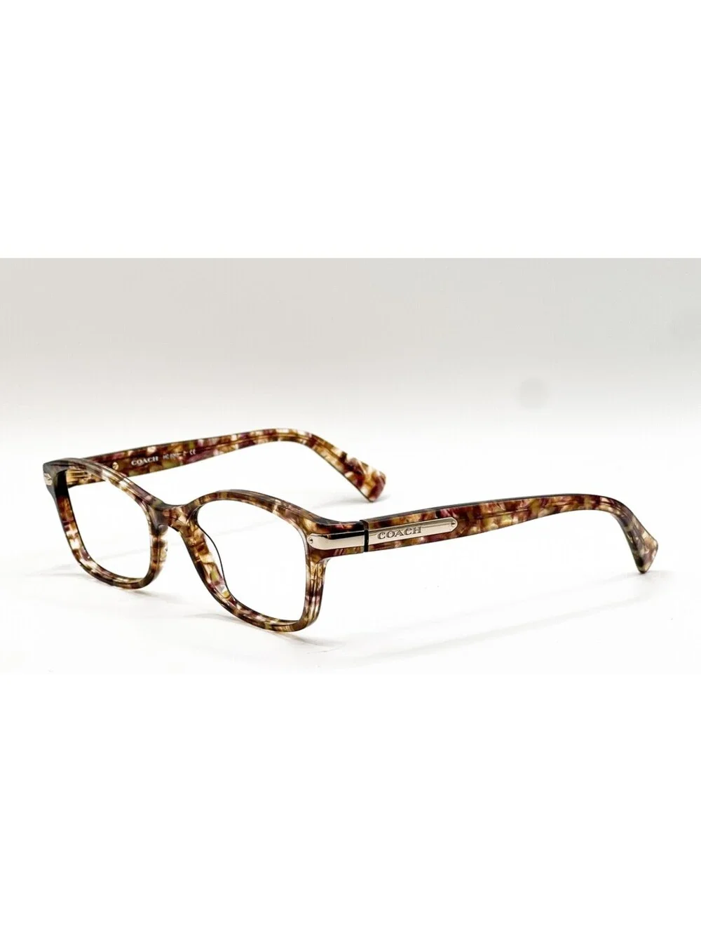 Coach HC 6065 5287 Light Brown Confetti Tortoise Eyeglass Frames 51-17-135